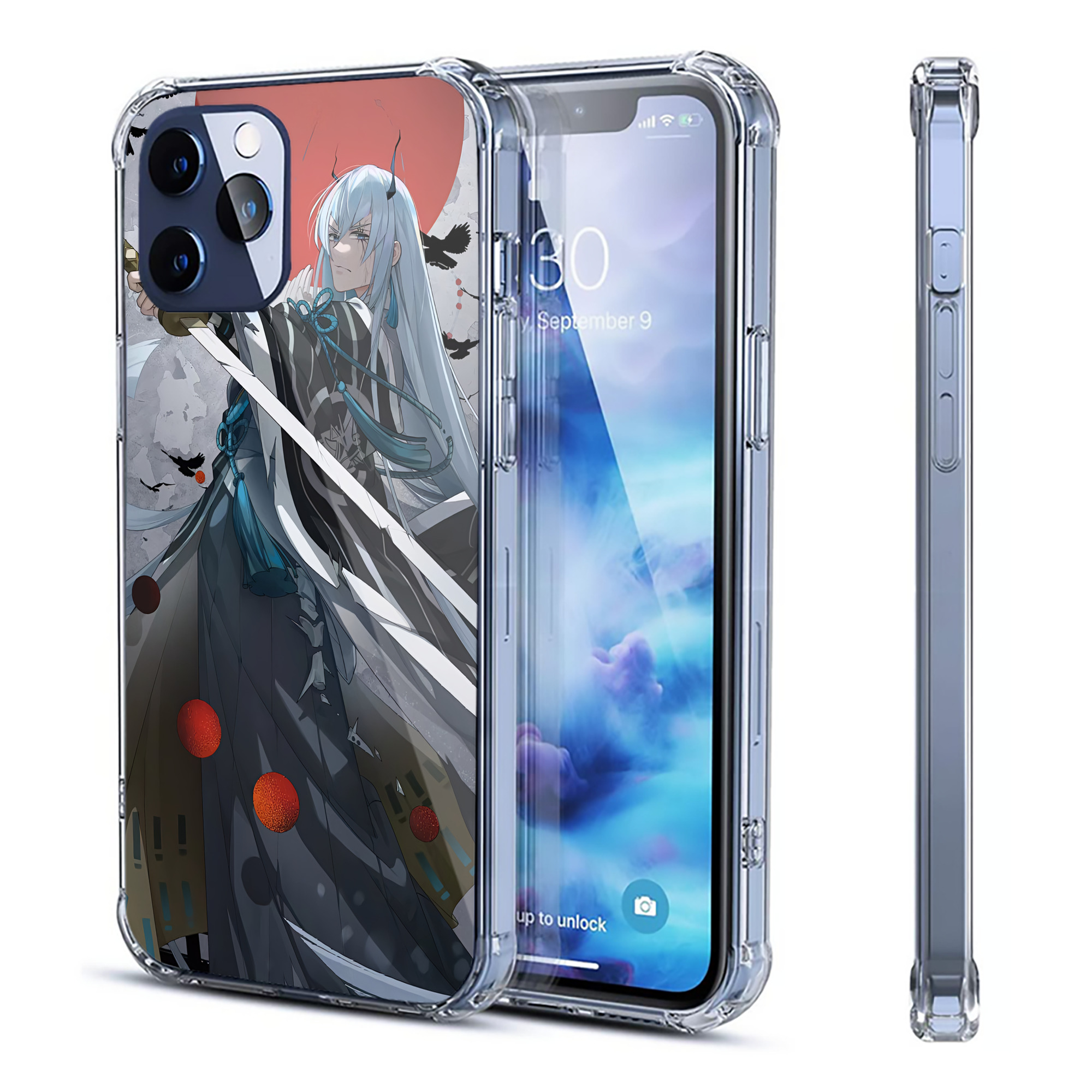 （画像用） 刀剣乱舞 Touken Ranbu 【iPhone 12シリーズ対応】透明スマホケース（クリアソフトケース）